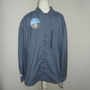 💰 3/$25.00 Men's Dickies Performance Zipper Pocket L/S Shirt Size 2XL NWT.